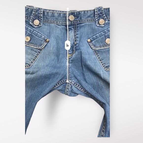 Banana Republic Y2K Early‎ 00’s Low Rise Flare Leg Jeans Size 8 - Picture 6 of 12